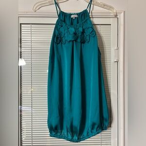 Violet & Claire Teal Sleeveless Top